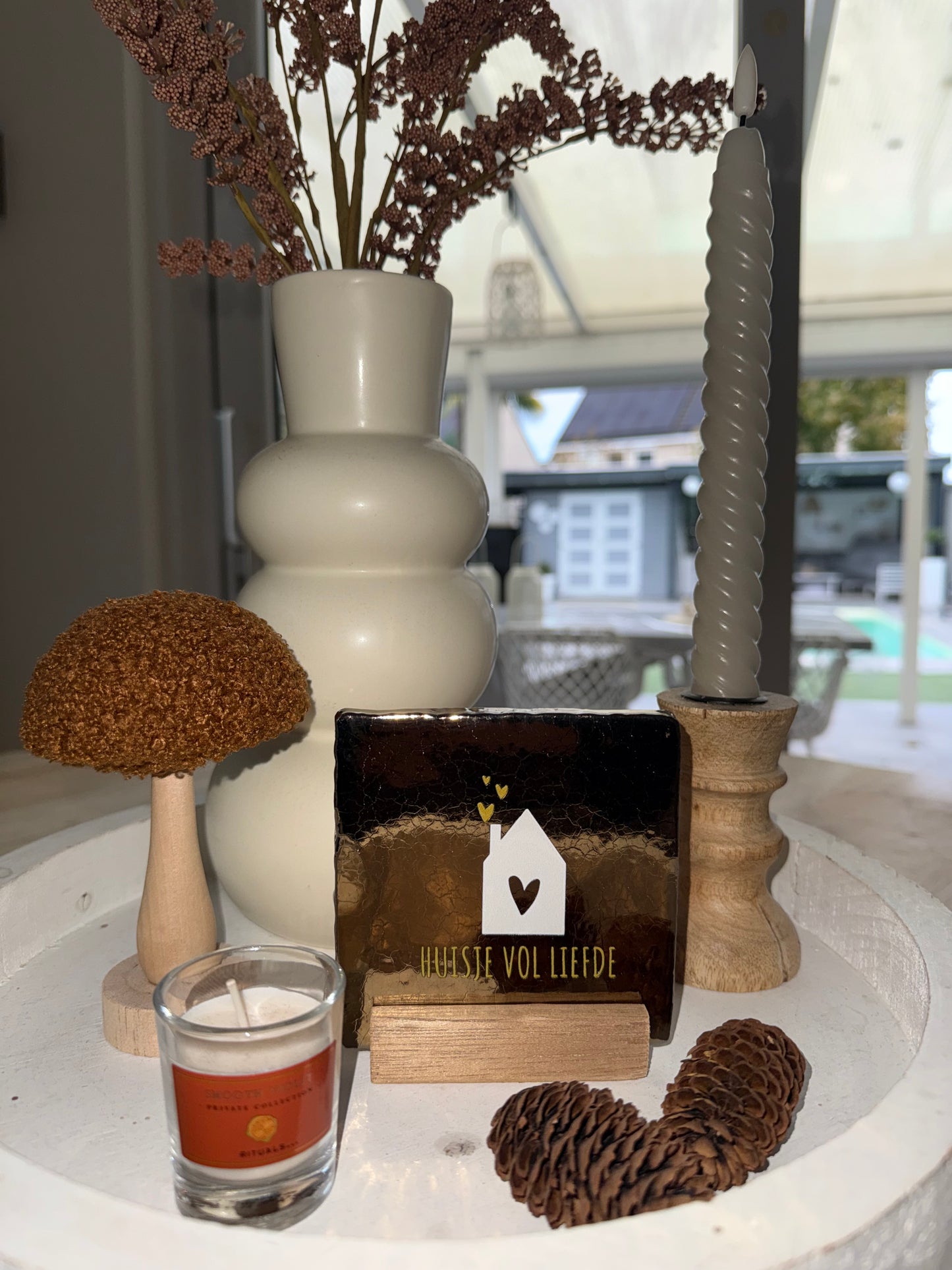 Tegeltje ‘huisje vol liefde’