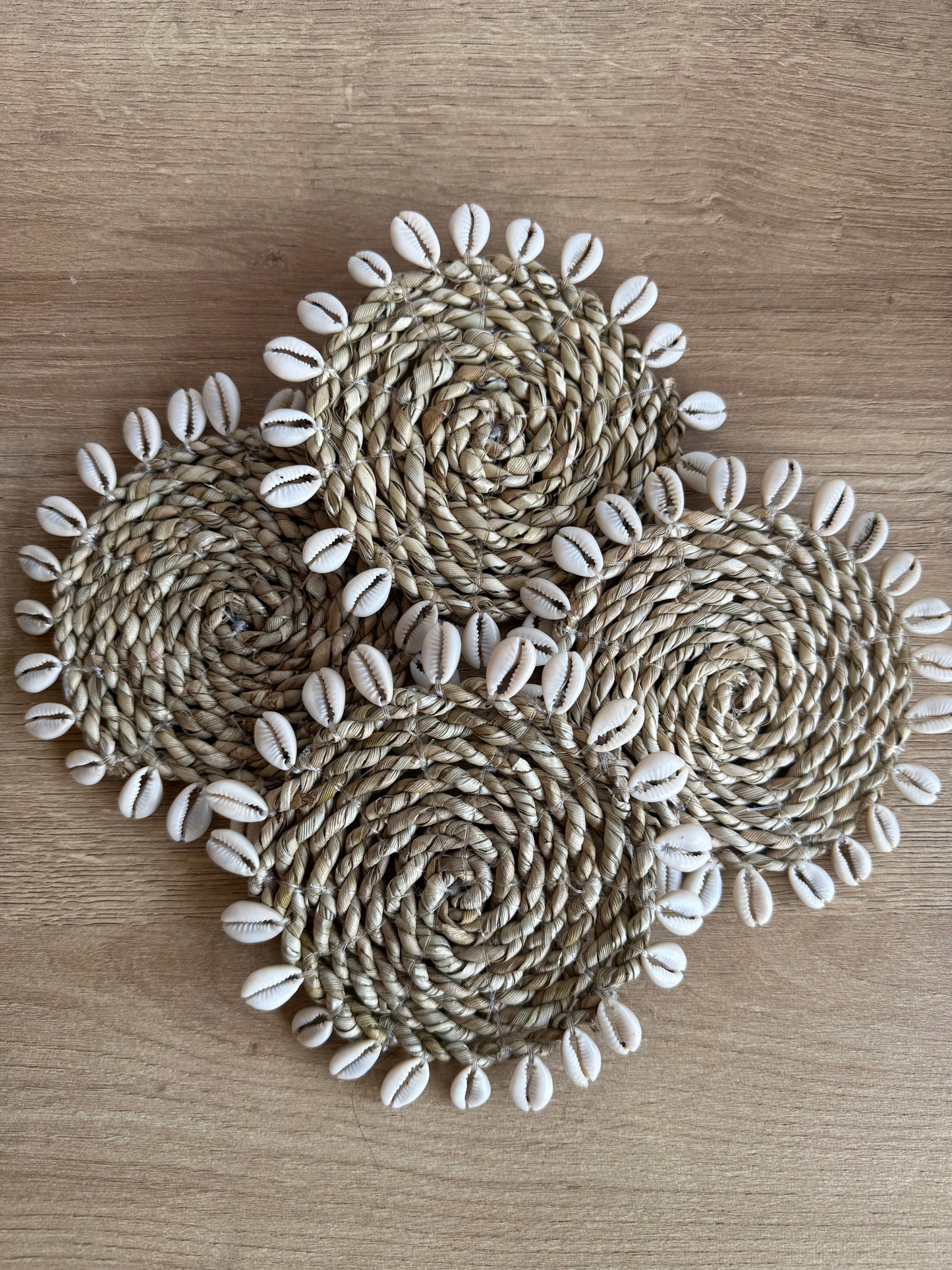 Boho rieten onderzetters