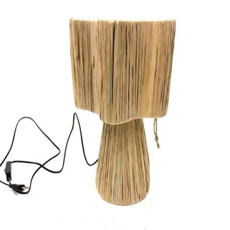 Raffia tafellamp
