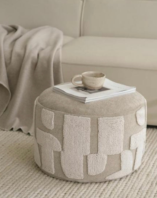 Poef met design