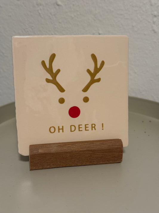 Tegeltje ‘oh deer’