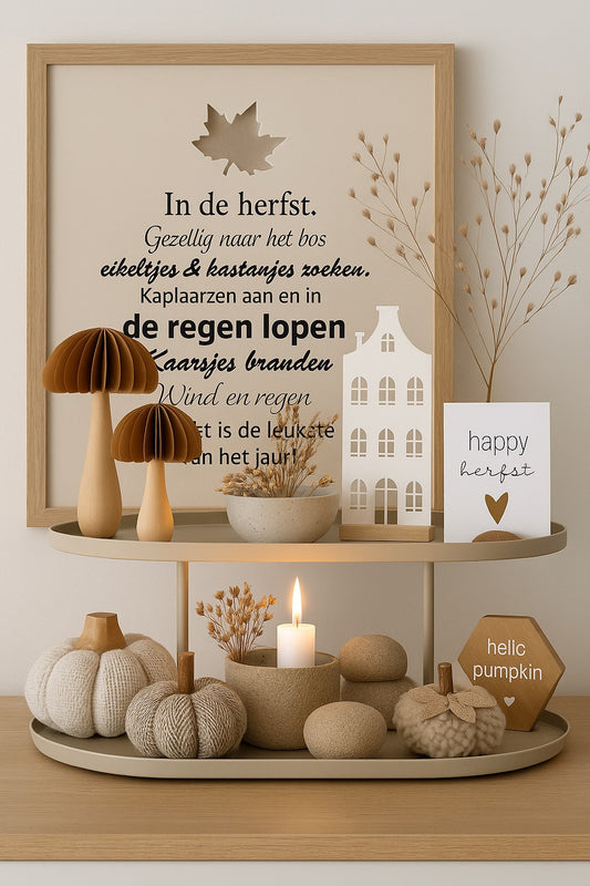 Papieren paddenstoelen