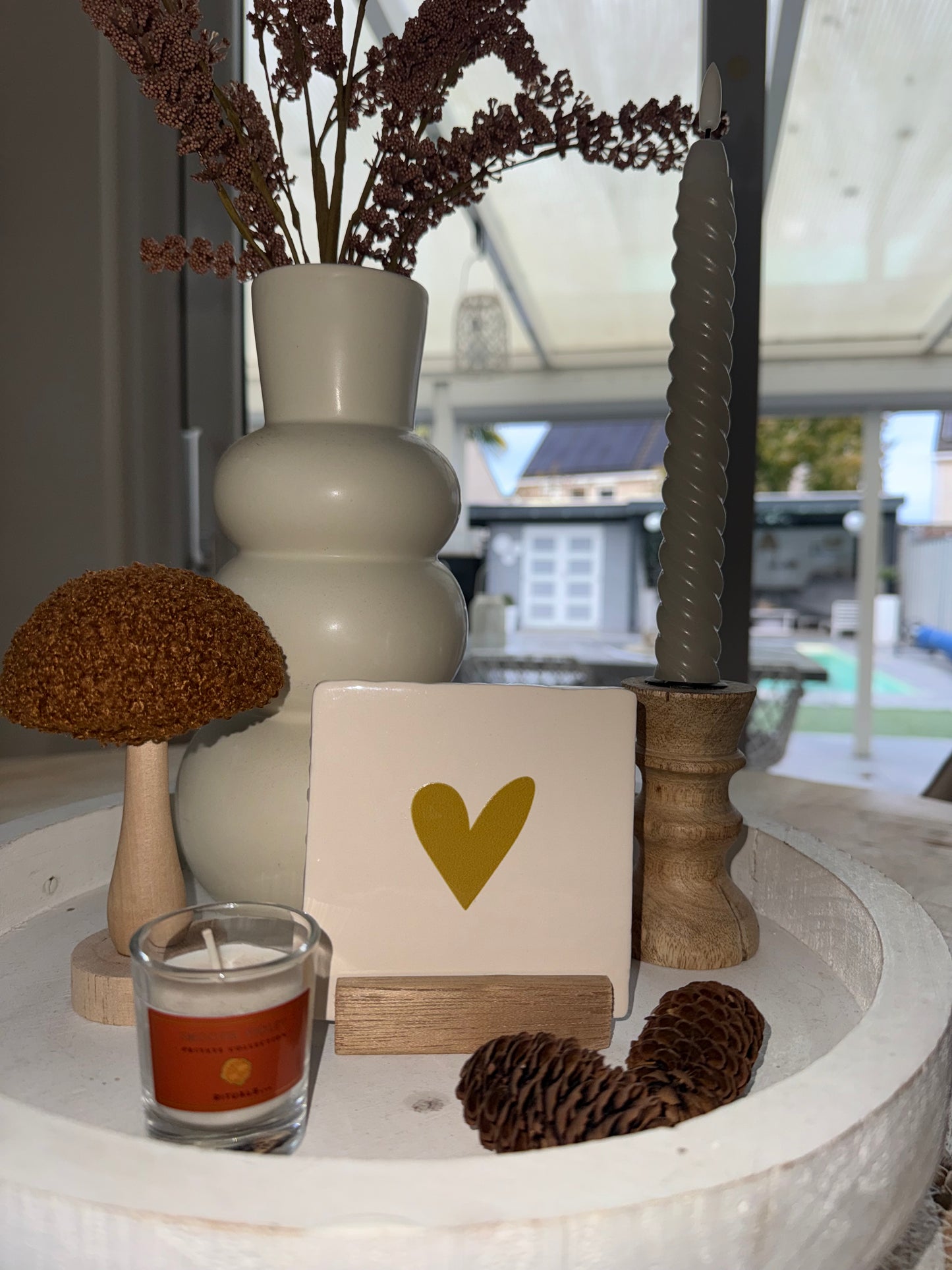 Tegeltje ‘goud hart’