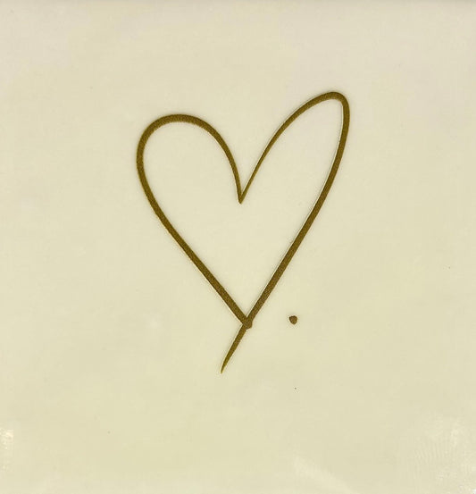 Tegeltje ‘open hart’