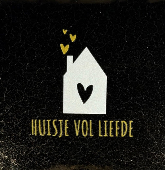 Tegeltje ‘huisje vol liefde’
