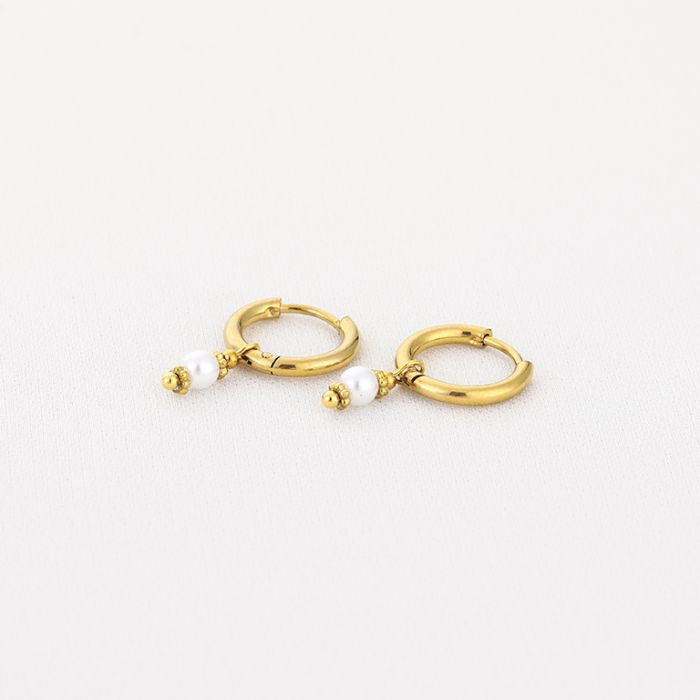 Oorbellen mini parels