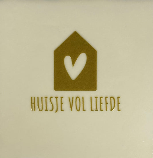 Tegeltje ‘huisje vol liefde’