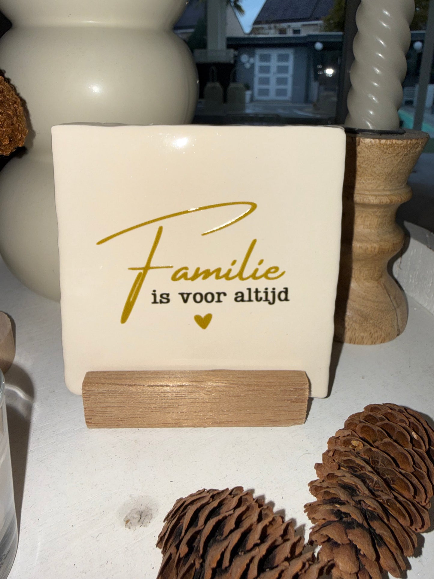 Tegeltje ‘familie is voor altijd’