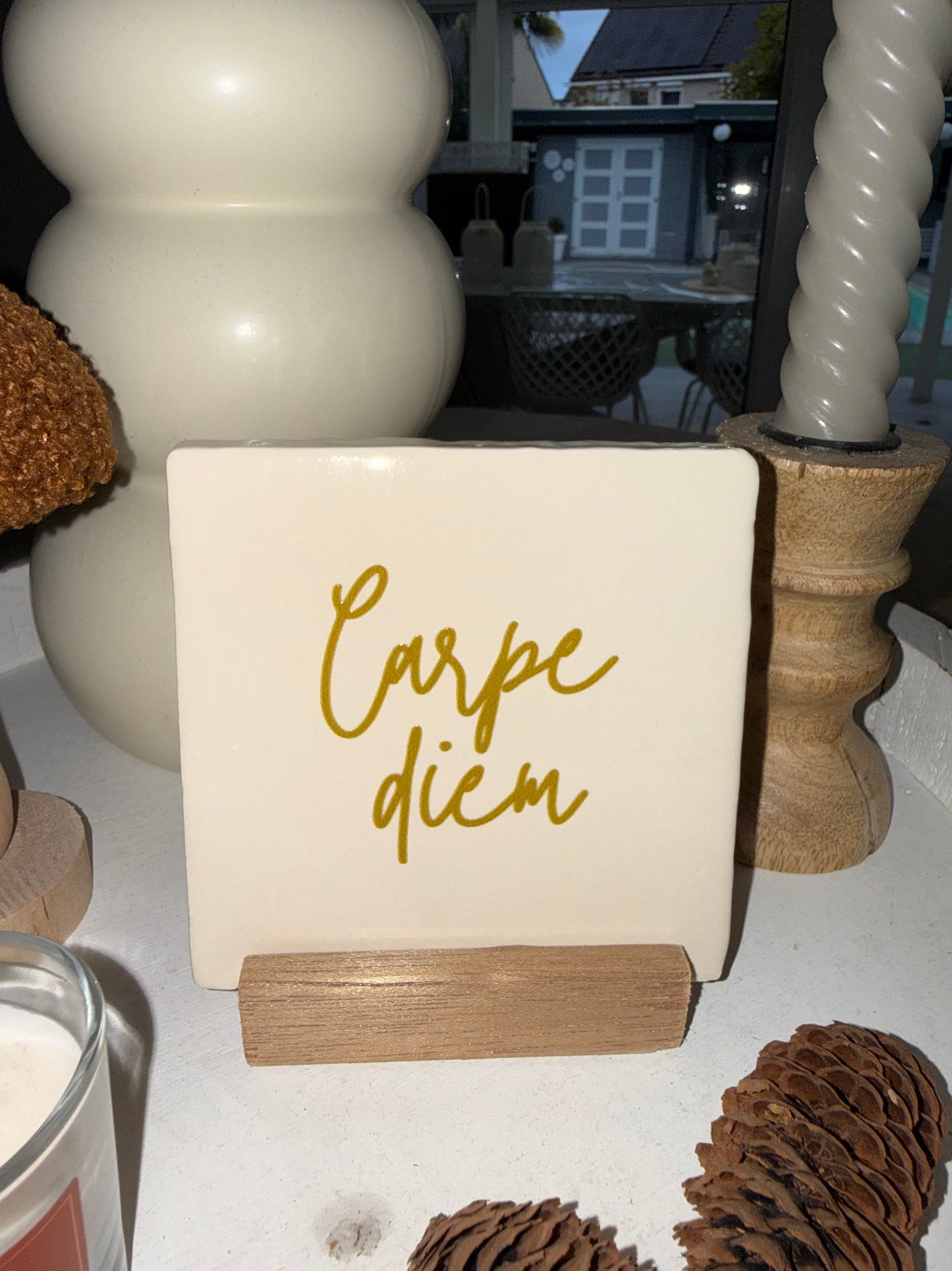 Tegeltje ‘carpe diem’