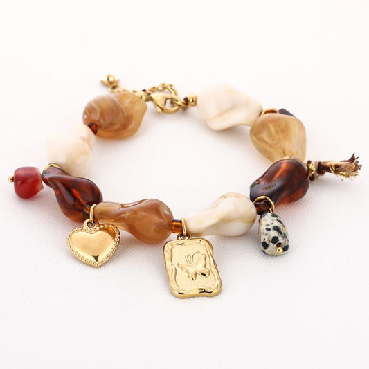 Armband tiger met bedels