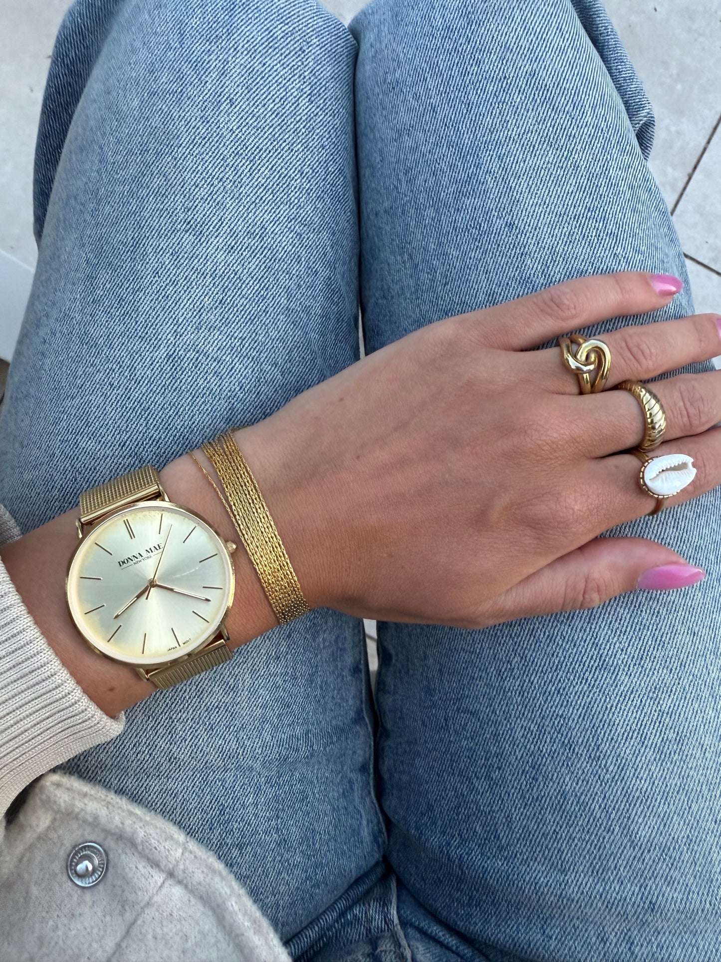 Gouden meerlaagse armband