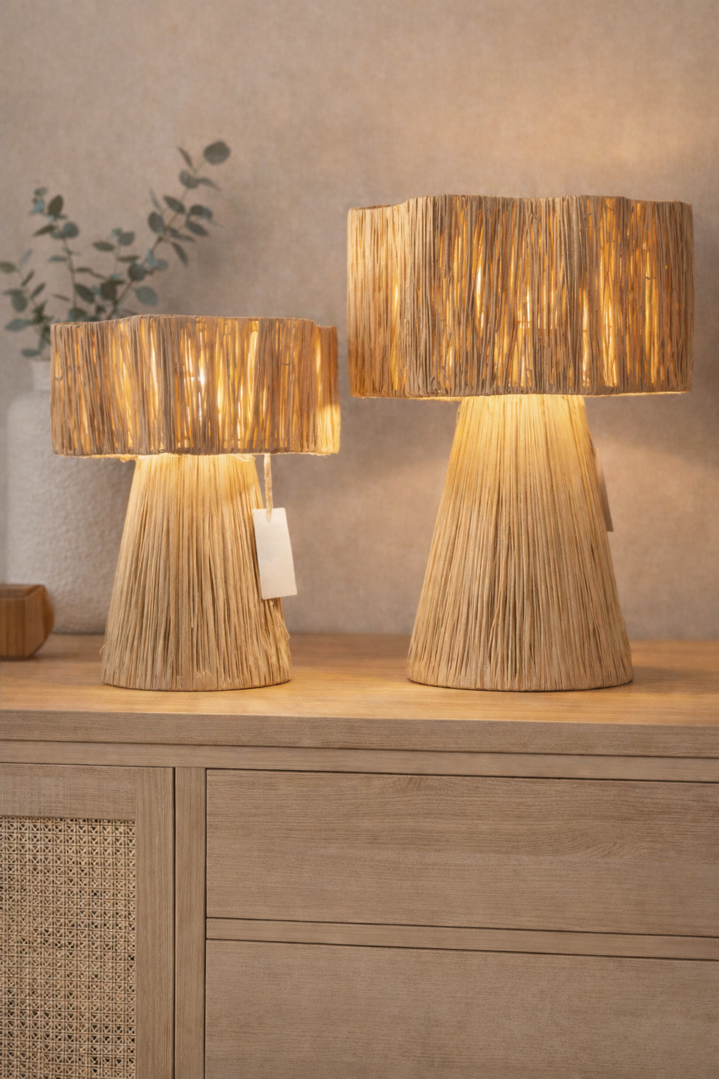 Rattan lamp