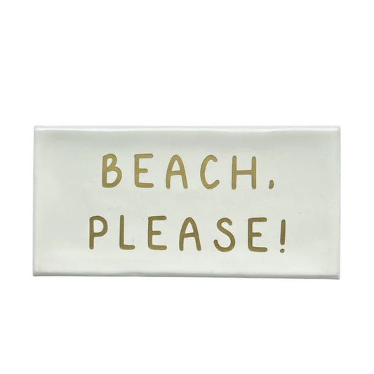 Tegeltje ‘beach please’