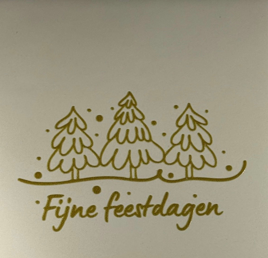 Tegeltje ‘fijne feestdagen’