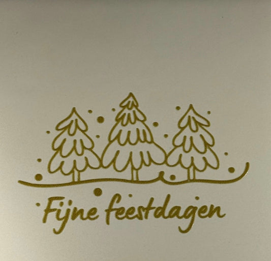 Tegeltje ‘fijne feestdagen’