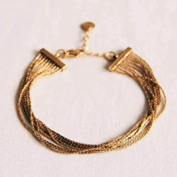 Gouden meerlaagse armband