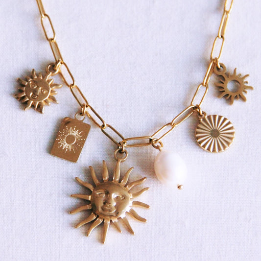 Gouden ketting ‘sun lover’