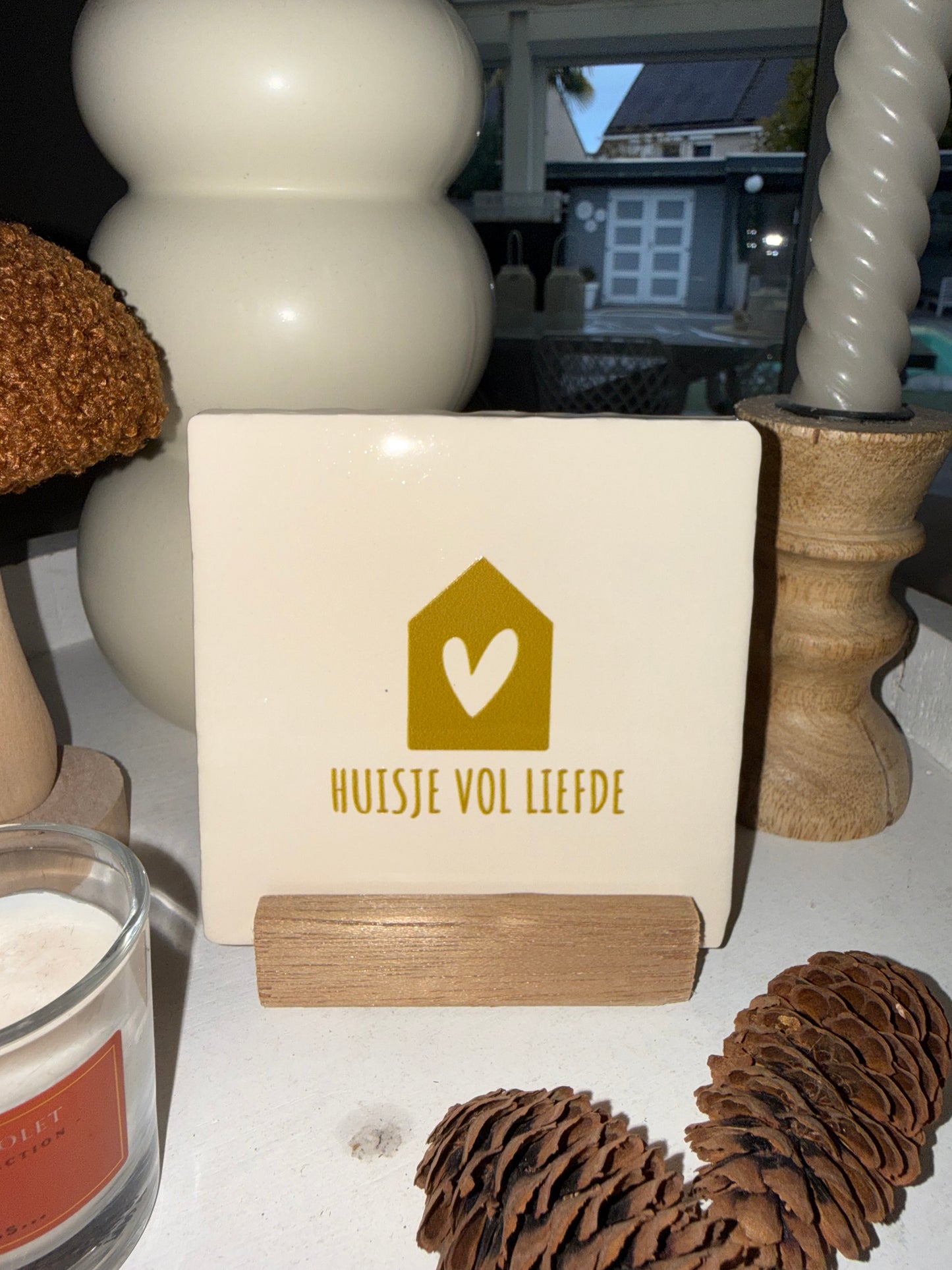 Tegeltje ‘huisje vol liefde’