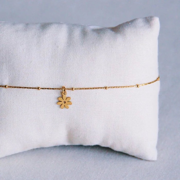 Enkelbandje met bloem