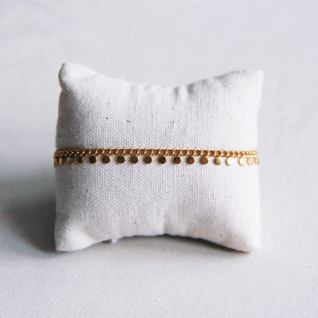 Gouden armband met muntjes