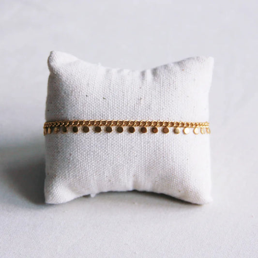 Gouden armband met muntjes