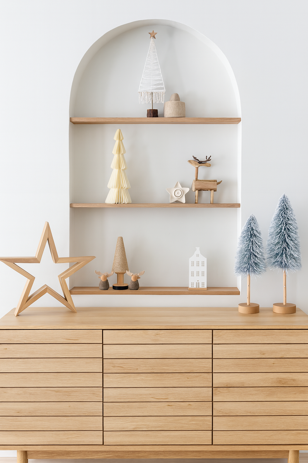 Papieren kerstboom